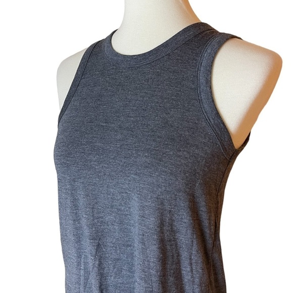 J. Crew Factory Grey Tie-Back Sleeveless Crew Neck Tee Tank - Size XXS - Picture 4 of 8
